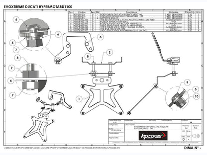 HP CORSE Ducati Hypermotard 1100 Slip-on Exhaust "Evoxtreme 310 Black" (EU homologated) – Accessories in the 2WheelsHero Motorcycle Aftermarket Accessories and Parts Online Shop