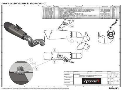 HP CORSE MV Agusta Rivale 800 Low Position Slip-on Exhaust "Evoxtreme 310 Satin" (EU homologated) – Accessories in the 2WheelsHero Motorcycle Aftermarket Accessories and Parts Online Shop