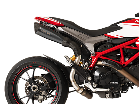 HP CORSE Ducati Hypermotard 821 High Position Slip-on Exhaust "Evoxtreme 310 Black" (EU homologated) – Accessories in the 2WheelsHero Motorcycle Aftermarket Accessories and Parts Online Shop