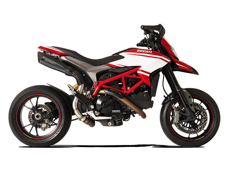 HP CORSE Ducati Hypermotard 821 High Position Slip-on Exhaust "Evoxtreme 310 Black" (EU homologated) – Accessories in the 2WheelsHero Motorcycle Aftermarket Accessories and Parts Online Shop