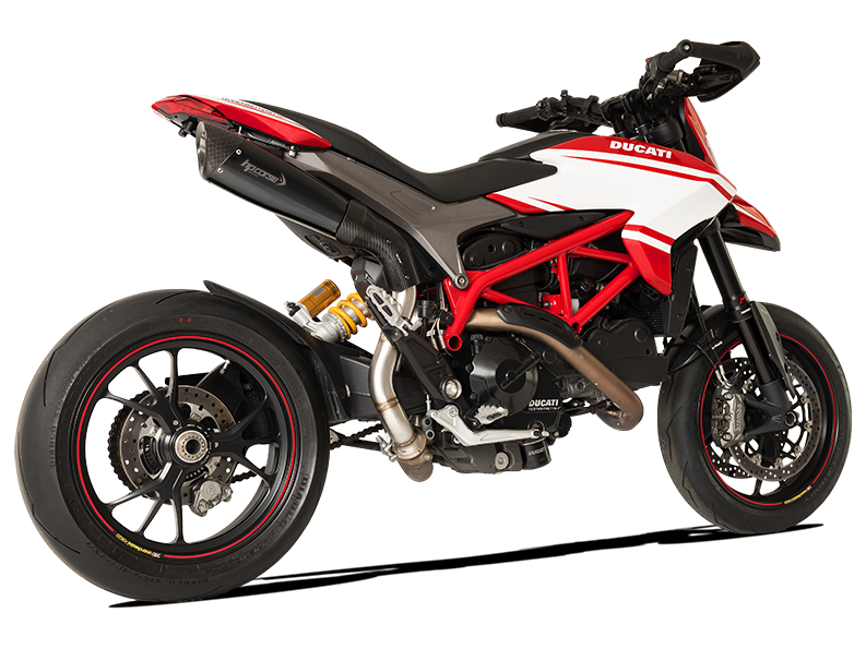 HP CORSE Ducati Hypermotard 821 High Position Slip-on Exhaust "Evoxtreme 310 Black" (EU homologated) – Accessories in the 2WheelsHero Motorcycle Aftermarket Accessories and Parts Online Shop