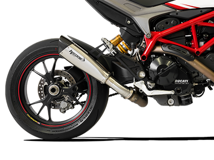 HP CORSE Ducati Hypermotard 821 Low Position Slip-on Exhaust "Evoxtreme 310 Satin" (EU homologated) – Accessories in the 2WheelsHero Motorcycle Aftermarket Accessories and Parts Online Shop