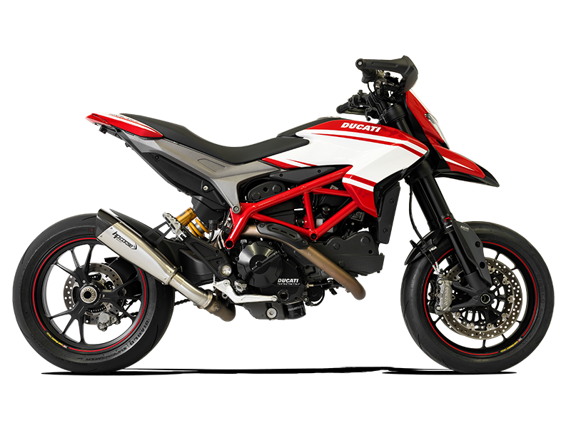 HP CORSE Ducati Hypermotard 821 Low Position Slip-on Exhaust "Evoxtreme 310 Satin" (EU homologated) – Accessories in the 2WheelsHero Motorcycle Aftermarket Accessories and Parts Online Shop