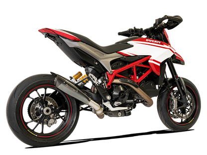 HP CORSE Ducati Hypermotard 821 Low Position Slip-on Exhaust "Evoxtreme 310 Black" (EU homologated) – Accessories in the 2WheelsHero Motorcycle Aftermarket Accessories and Parts Online Shop