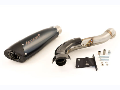 HP CORSE Ducati Hypermotard 821 High Position Slip-on Exhaust "Evoxtreme 310 Black" (EU homologated) – Accessories in the 2WheelsHero Motorcycle Aftermarket Accessories and Parts Online Shop