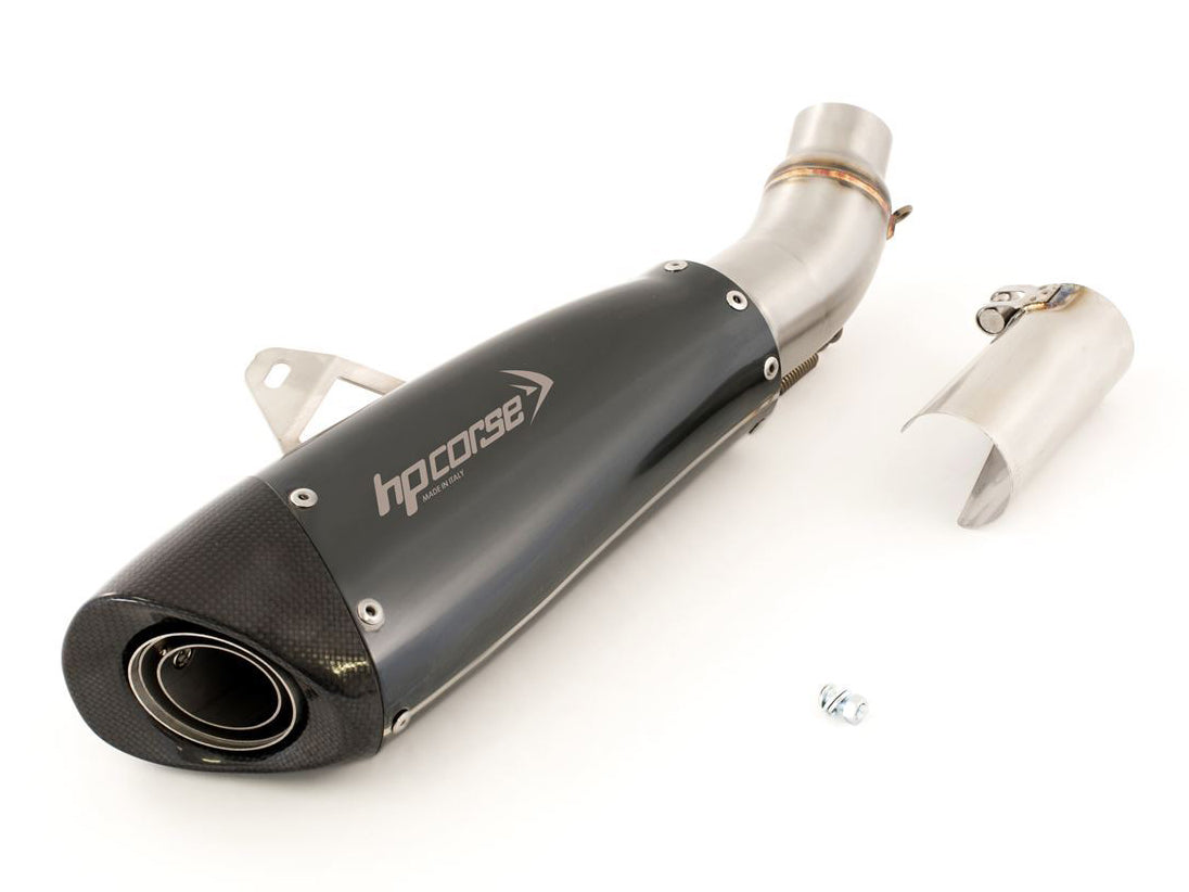 HP CORSE Ducati Monster 797 Slip-on Exhaust "Evoxtreme 260 Black Short" (racing only) – Accessories in the 2WheelsHero Motorcycle Aftermarket Accessories and Parts Online Shop