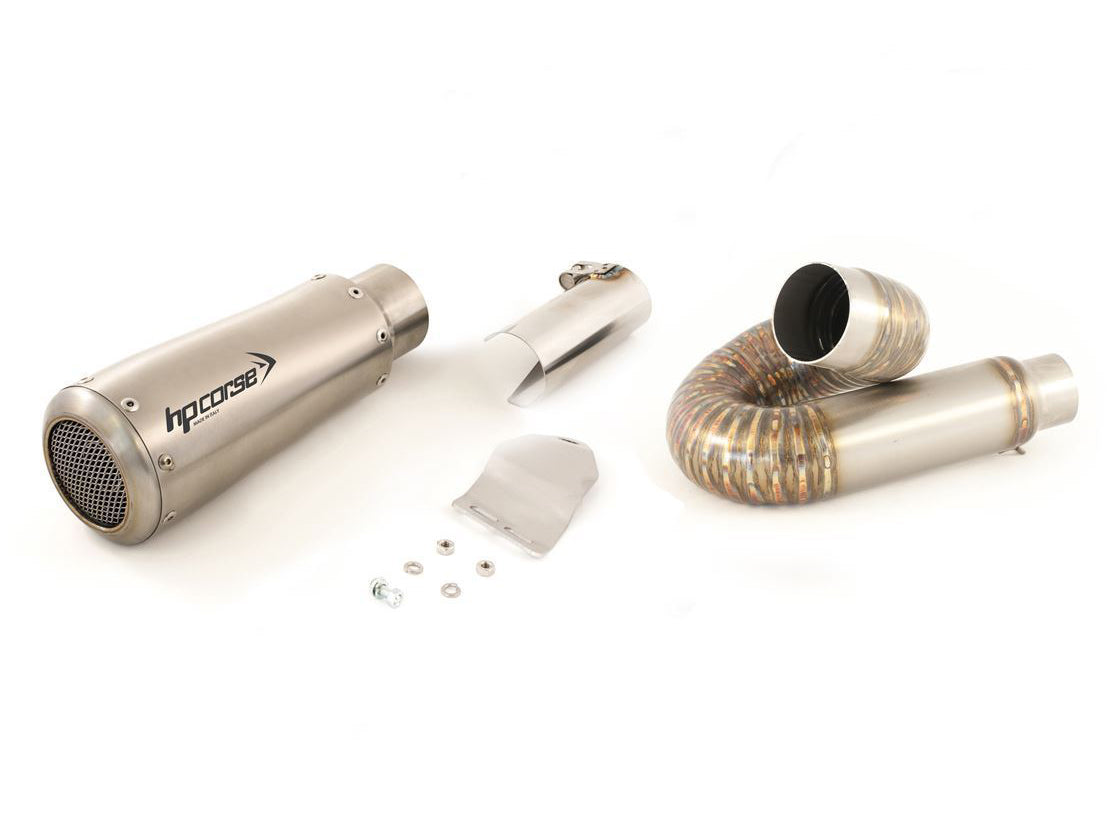 HP CORSE Ducati Monster 797 Slip-on Exhaust "GP-07 Satin" (racing; with wire mesh) – Accessories in the 2WheelsHero Motorcycle Aftermarket Accessories and Parts Online Shop