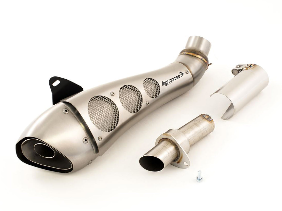 HP CORSE Ducati Monster 797 Slip-on Exhaust "Hydroform Classic Satin Short" (racing only) – Accessories in the 2WheelsHero Motorcycle Aftermarket Accessories and Parts Online Shop