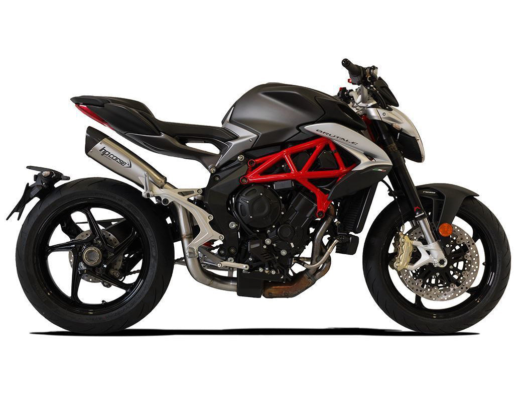 HP CORSE MV Agusta Brutale / Dragster 800 (16/18) Slip-on Exhaust "Evoxtreme 310 Satin" (racing) – Accessories in the 2WheelsHero Motorcycle Aftermarket Accessories and Parts Online Shop