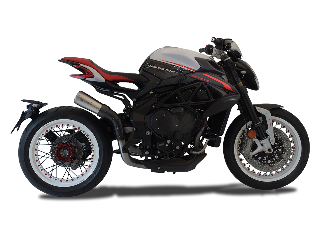 HP CORSE MV Agusta Dragster 800 RR (18/19) High-mount Slip-on Exhaust "GP07 Inox Satin" (Racing) – Accessories in the 2WheelsHero Motorcycle Aftermarket Accessories and Parts Online Shop
