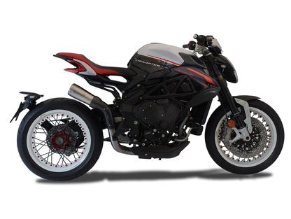 HP CORSE MV Agusta Dragster 800 RR (18/19) High-mount Slip-on Exhaust "GP07 Inox Satin" (Racing) – Accessories in the 2WheelsHero Motorcycle Aftermarket Accessories and Parts Online Shop