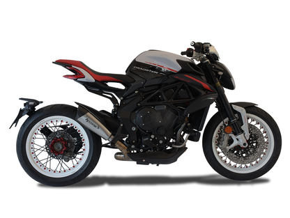 HP CORSE MV Agusta Dragster 800 RR (18/19) Low-mount Slip-on Exhaust "Evoxtreme 310 Inox Satin" (Racing) – Accessories in the 2WheelsHero Motorcycle Aftermarket Accessories and Parts Online Shop