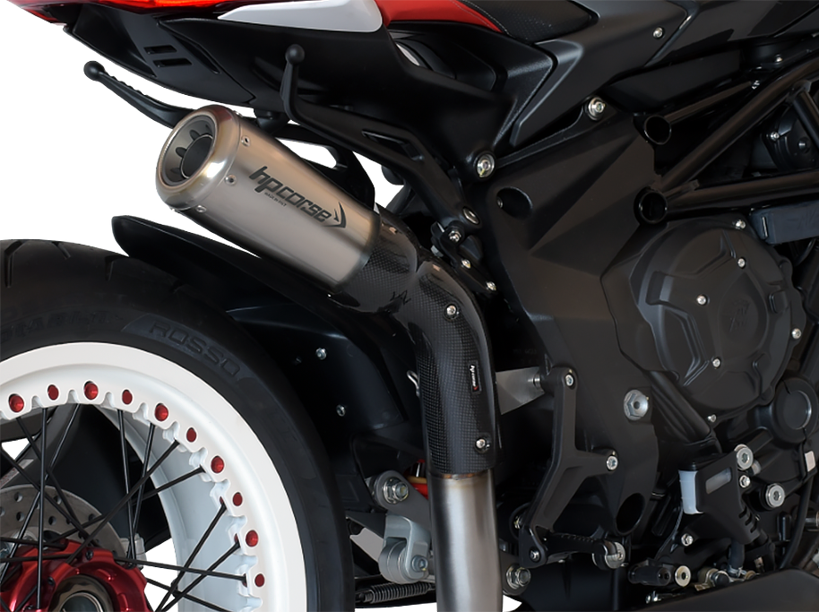 HP CORSE MV Agusta Dragster 800 RR (18/19) High-mount Slip-on Exhaust "GP07 Inox Satin" (Racing) – Accessories in the 2WheelsHero Motorcycle Aftermarket Accessories and Parts Online Shop