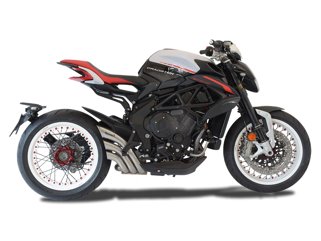 HP CORSE MV Agusta Dragster 800 RR (18/19) Slip-on Exhaust "HydroTre Satin w/ Inox Cover" (Racing) – Accessories in the 2WheelsHero Motorcycle Aftermarket Accessories and Parts Online Shop