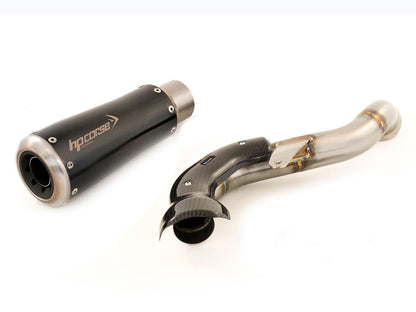 HP CORSE Ducati Hypermotard 821 Slip-on Exhaust "GP-07 Black" (EU homologated; with aluminum ring) – Accessories in the 2WheelsHero Motorcycle Aftermarket Accessories and Parts Online Shop