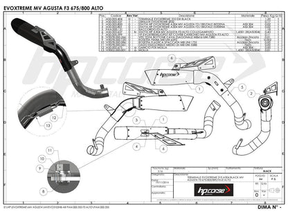 HP CORSE MV Agusta F3 High Position Slip-on Exhaust "Evoxtreme 310 Black" (EU homologated) – Accessories in the 2WheelsHero Motorcycle Aftermarket Accessories and Parts Online Shop