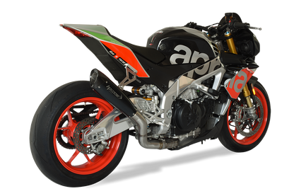 HP CORSE Aprilia RSV4 / Tuono V4 (17/18) Slip-on Exhaust "Evoxtreme 310 Black" (racing) – Accessories in the 2WheelsHero Motorcycle Aftermarket Accessories and Parts Online Shop