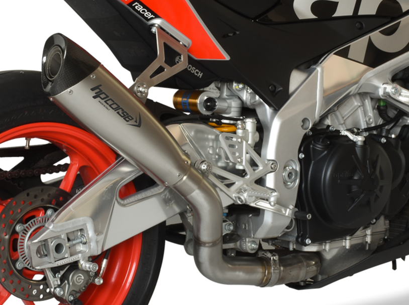 HP CORSE Aprilia RSV4 / Tuono V4 (17/18) Slip-on Exhaust "Evoxtreme 310 Titanium" (racing) – Accessories in the 2WheelsHero Motorcycle Aftermarket Accessories and Parts Online Shop
