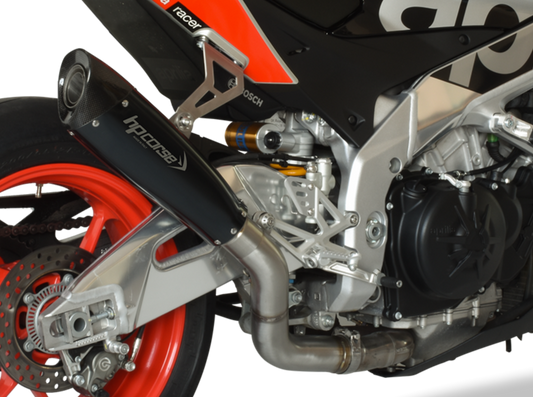 HP CORSE Aprilia RSV4 / Tuono V4 (17/18) Slip-on Exhaust "Evoxtreme 310 Black" (racing) – Accessories in the 2WheelsHero Motorcycle Aftermarket Accessories and Parts Online Shop