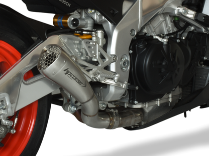 HP CORSE Aprilia RSV4 / Tuono V4 (17/18) Slip-on Exhaust "Hydroform Corsa Short Satin" (racing) – Accessories in the 2WheelsHero Motorcycle Aftermarket Accessories and Parts Online Shop