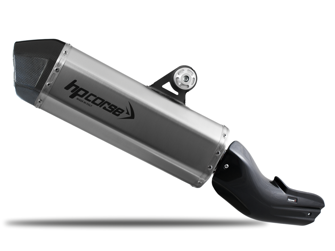 HP CORSE BMW R1250GS Slip-on Exhaust "SPS Carbon Satin" (EU homologated) – Accessories in the 2WheelsHero Motorcycle Aftermarket Accessories and Parts Online Shop