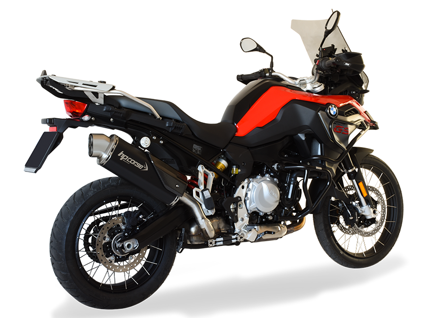 HP CORSE BMW F850GS Slip-on Exhaust "4-Track R Black" (EU homologated) – Accessories in the 2WheelsHero Motorcycle Aftermarket Accessories and Parts Online Shop