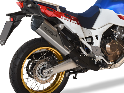 HP CORSE Honda CRF1000L Africa Twin Slip-on Exhaust "SPS Carbon Titanium" (EU homologated) – Accessories in the 2WheelsHero Motorcycle Aftermarket Accessories and Parts Online Shop