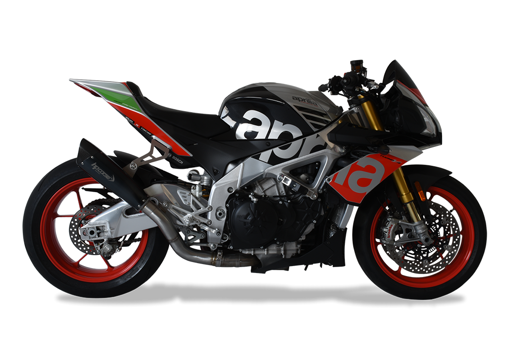 HP CORSE Aprilia RSV4 / Tuono V4 (17/18) Slip-on Exhaust "Evoxtreme 310 Black" (racing) – Accessories in the 2WheelsHero Motorcycle Aftermarket Accessories and Parts Online Shop