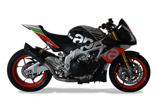 HP CORSE Aprilia RSV4 / Tuono V4 (17/18) Slip-on Exhaust "Evoxtreme 310 Black" (racing) – Accessories in the 2WheelsHero Motorcycle Aftermarket Accessories and Parts Online Shop