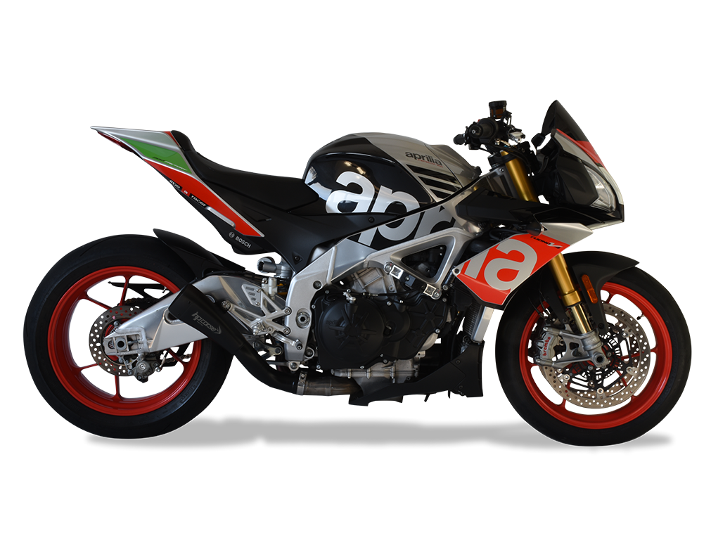 HP CORSE Aprilia RSV4 / Tuono V4 (17/18) Slip-on Exhaust "Hydroform Corsa Short Black" (racing) – Accessories in the 2WheelsHero Motorcycle Aftermarket Accessories and Parts Online Shop