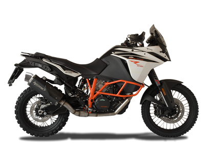 HP CORSE KTM Adventure / Super Adventure (13/20) Slip-on Exhaust "4-Track R Black" (EU homologated) – Accessories in the 2WheelsHero Motorcycle Aftermarket Accessories and Parts Online Shop
