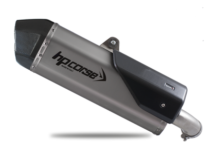 HP CORSE Suzuki DL1000 V-Strom (17/19) Slip-on Exhaust "SPS Carbon Satin" (EU homologated) – Accessories in the 2WheelsHero Motorcycle Aftermarket Accessories and Parts Online Shop