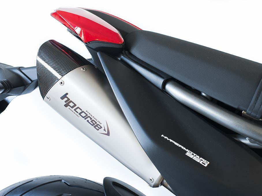HP CORSE Ducati Hypermotard 950 Slip-on Exhaust "Evoxtreme 260 Titanium" (EU homologated) – Accessories in the 2WheelsHero Motorcycle Aftermarket Accessories and Parts Online Shop