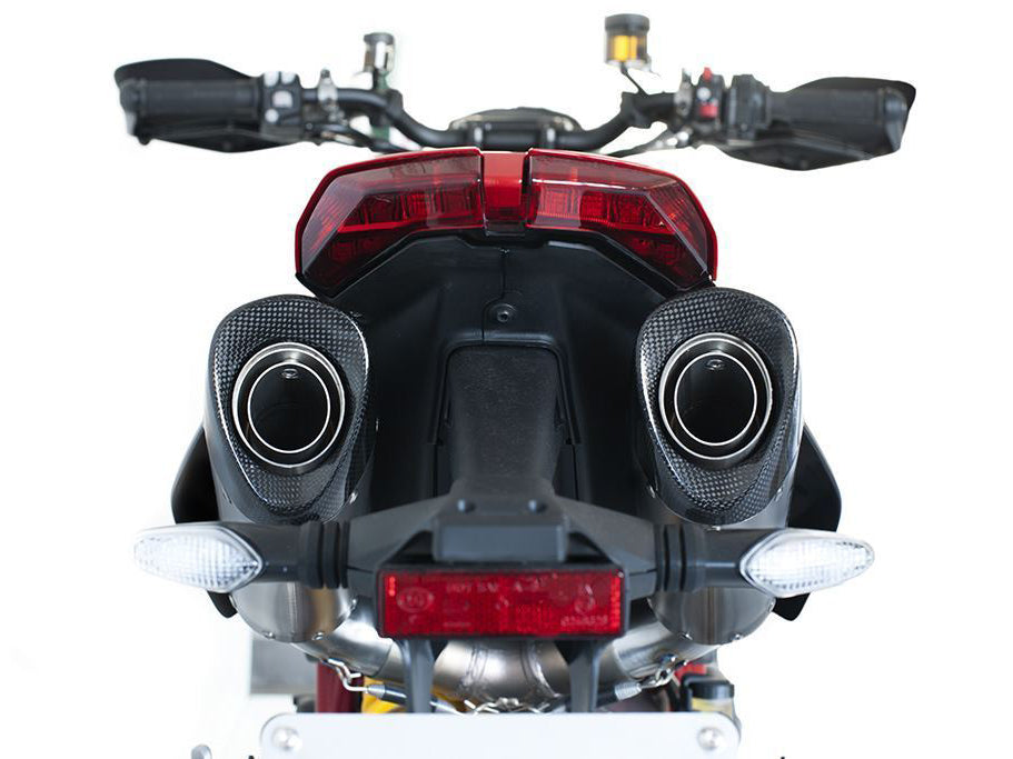 HP CORSE Ducati Hypermotard 950 Slip-on Exhaust "Evoxtreme 260 Black" (EU homologated) – Accessories in the 2WheelsHero Motorcycle Aftermarket Accessories and Parts Online Shop