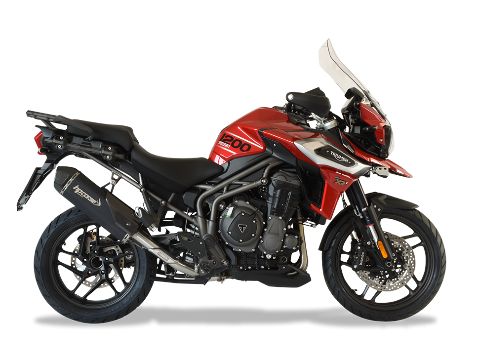 HP CORSE Triumph Tiger 1200 (18/21) Slip-on Exhaust "SPS Carbon Black" (EU homologated) – Accessories in the 2WheelsHero Motorcycle Aftermarket Accessories and Parts Online Shop
