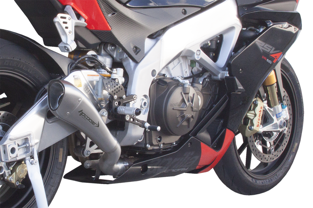 HP CORSE Aprilia RSV4 (09/14) Slip-on Exhaust "Hydroform Satin" (EU homologated) – Accessories in the 2WheelsHero Motorcycle Aftermarket Accessories and Parts Online Shop