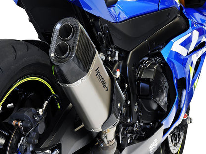 HP CORSE Suzuki GSX-R 1000 (17/20) Slip-on Exhaust "SP-3 Carbon Short 230 Titanium" (Racing) – Accessories in the 2WheelsHero Motorcycle Aftermarket Accessories and Parts Online Shop