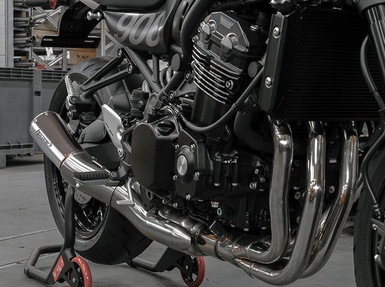 HP CORSE Kawasaki Z900RS (2018+) Slip-on Exhaust "GP-07 Inox Satin" (Racing) – Accessories in the 2WheelsHero Motorcycle Aftermarket Accessories and Parts Online Shop