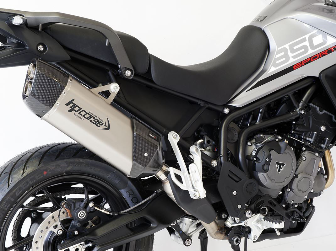 HP CORSE Triumph Tiger 900 / 850 Sport (20/23) Slip-on Exhaust "SP-3 Carbon 350 Titanium" (Euro 5) – Accessories in the 2WheelsHero Motorcycle Aftermarket Accessories and Parts Online Shop