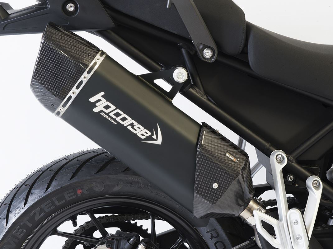 HP CORSE Triumph Tiger 900 / 850 Sport (20/23) Slip-on Exhaust "SP-3 Carbon 350 Ceramic Black" (Euro 5) – Accessories in the 2WheelsHero Motorcycle Aftermarket Accessories and Parts Online Shop