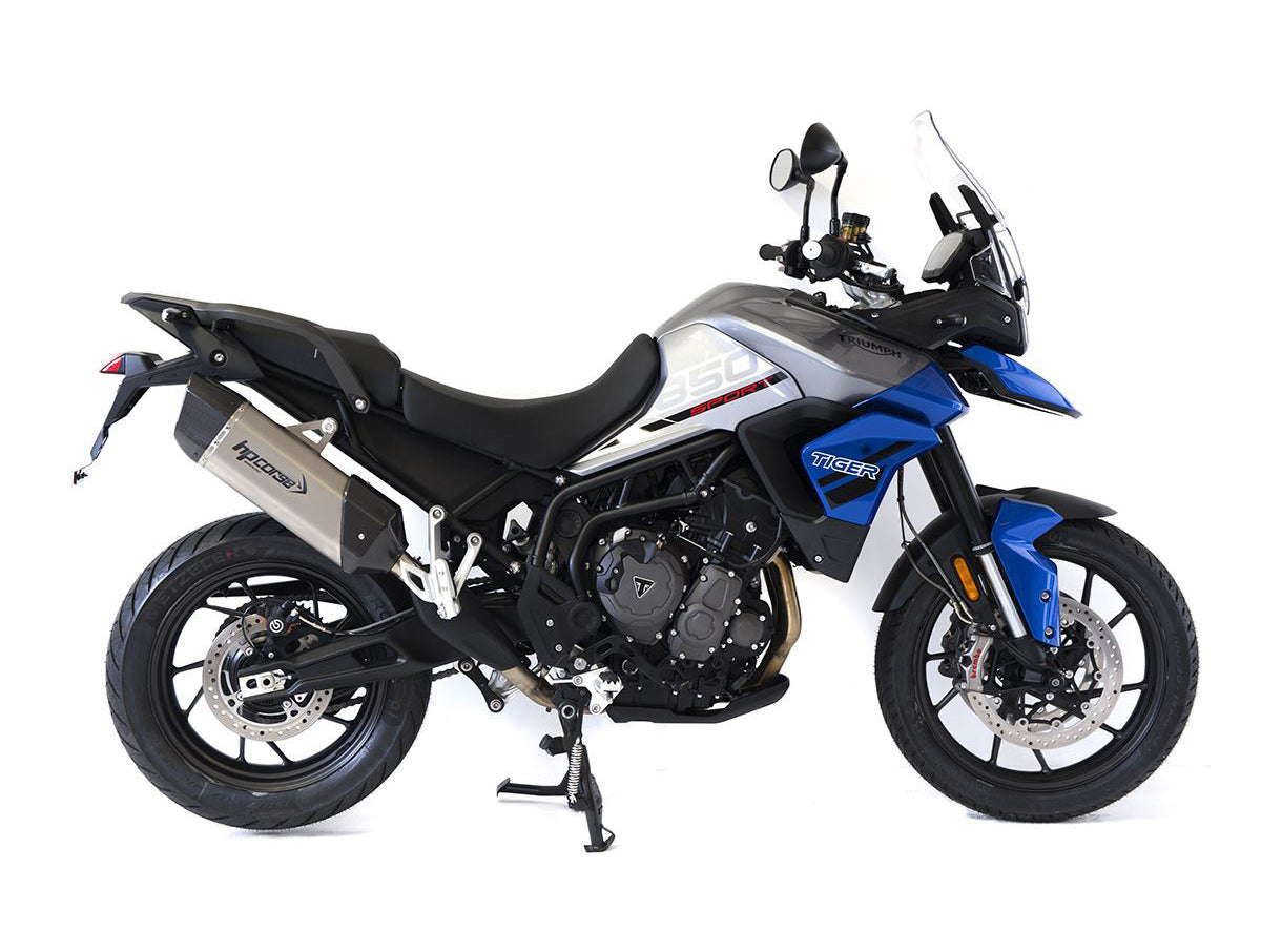 HP CORSE Triumph Tiger 900 / 850 Sport (20/23) Slip-on Exhaust "SP-3 Carbon 350 Inox Satin" (Euro 5) – Accessories in the 2WheelsHero Motorcycle Aftermarket Accessories and Parts Online Shop