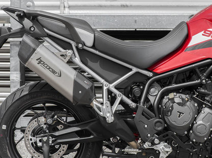 HP CORSE Triumph Tiger 900 / 850 Sport (20/23) Slip-on Exhaust "SP-3 Carbon 350 Inox Satin" (Euro 5) – Accessories in the 2WheelsHero Motorcycle Aftermarket Accessories and Parts Online Shop