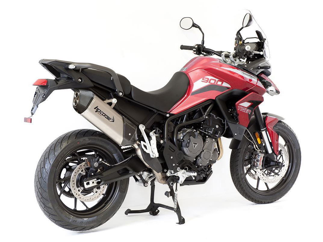 HP CORSE Triumph Tiger 900 / 850 Sport (20/23) Slip-on Exhaust "SPS Carbon 350 Inox Satin" (Euro 5) – Accessories in the 2WheelsHero Motorcycle Aftermarket Accessories and Parts Online Shop