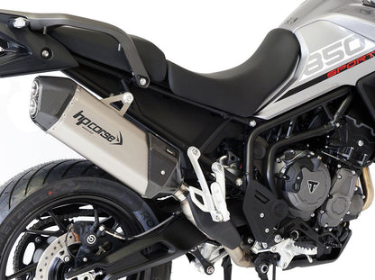 HP CORSE Triumph Tiger 900 / 850 Sport (20/23) Slip-on Exhaust "SPS Carbon 350 Inox Satin" (Euro 5) – Accessories in the 2WheelsHero Motorcycle Aftermarket Accessories and Parts Online Shop