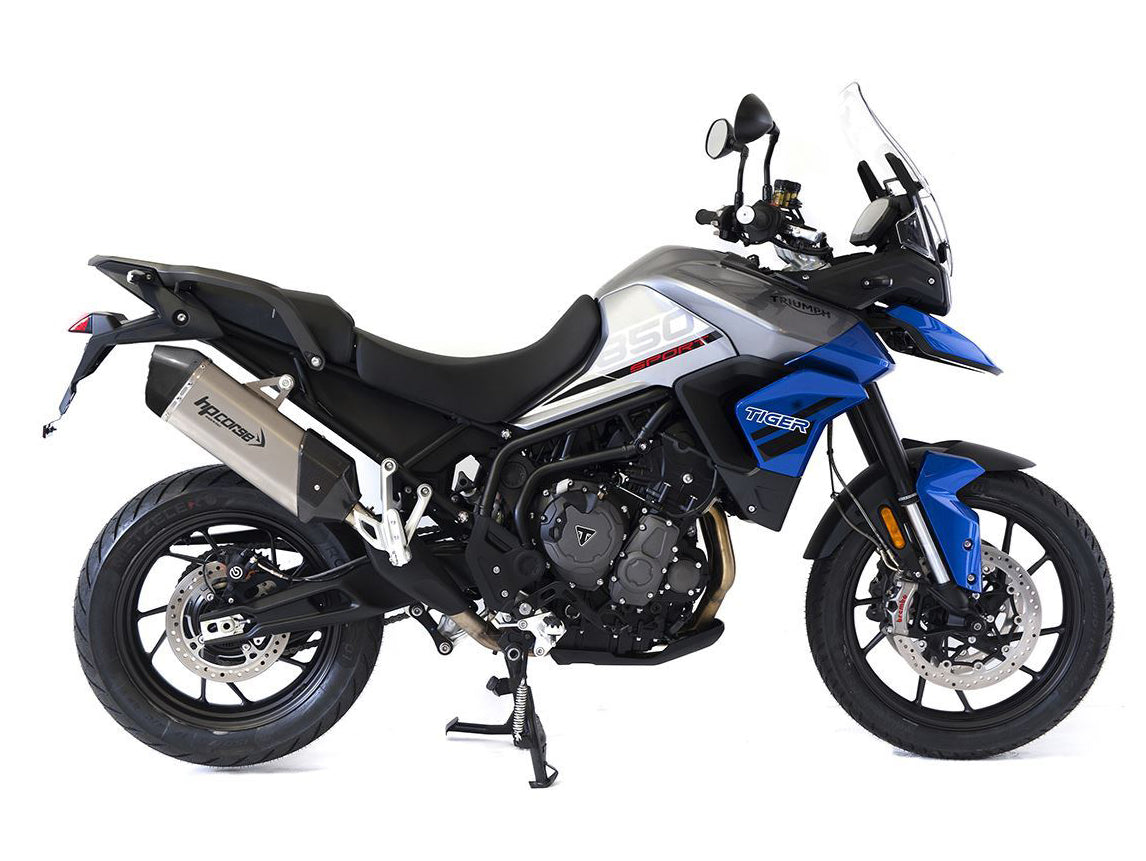 HP CORSE Triumph Tiger 900 / 850 Sport (20/23) Slip-on Exhaust "SPS Carbon 350 Inox Satin" (Euro 5) – Accessories in the 2WheelsHero Motorcycle Aftermarket Accessories and Parts Online Shop