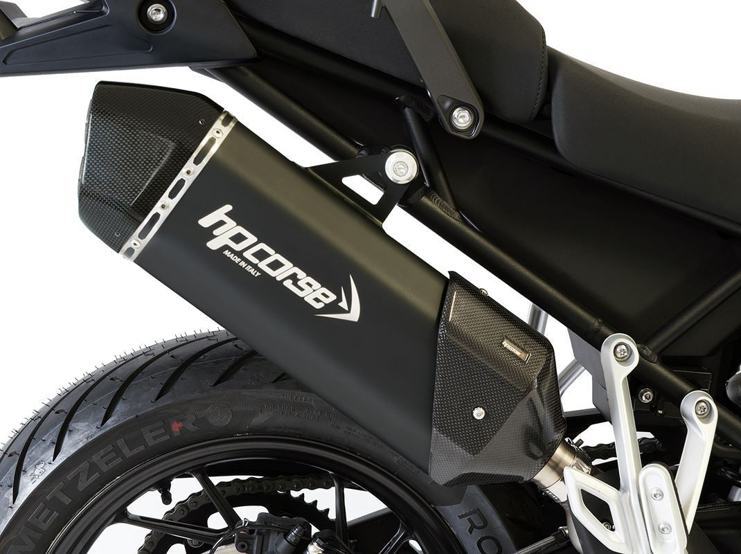HP CORSE Triumph Tiger 900 / 850 Sport (20/23) Slip-on Exhaust "SPS Carbon 350 Ceramic Black" (Euro 5) – Accessories in the 2WheelsHero Motorcycle Aftermarket Accessories and Parts Online Shop