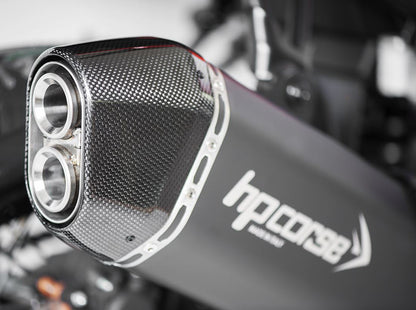 HP CORSE Suzuki V-Strom 1050 (2020+) Slip-on Exhaust "SPS Carbon 350 Ceramic Black" (Euro 5) – Accessories in the 2WheelsHero Motorcycle Aftermarket Accessories and Parts Online Shop