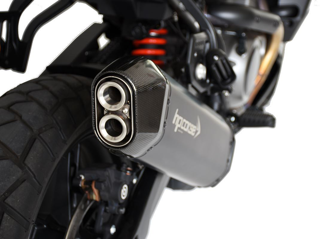 HP CORSE Harley-Davidson Pan America 1250 (2022+) Slip-on Exhaust "SPS Carbon Matt Black Ceramic" (Euro 5) – Accessories in the 2WheelsHero Motorcycle Aftermarket Accessories and Parts Online Shop