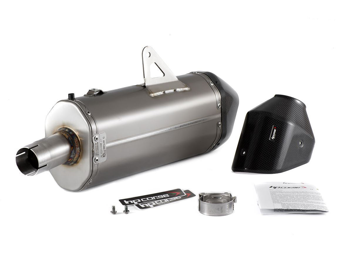 HP CORSE Triumph Tiger 900 / 850 Sport (20/23) Slip-on Exhaust "SPS Carbon 350 Titanium" (Euro 5) – Accessories in the 2WheelsHero Motorcycle Aftermarket Accessories and Parts Online Shop