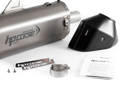 HP CORSE Triumph Tiger 900 / 850 Sport (20/23) Slip-on Exhaust "SPS Carbon 350 Titanium" (Euro 5) – Accessories in the 2WheelsHero Motorcycle Aftermarket Accessories and Parts Online Shop